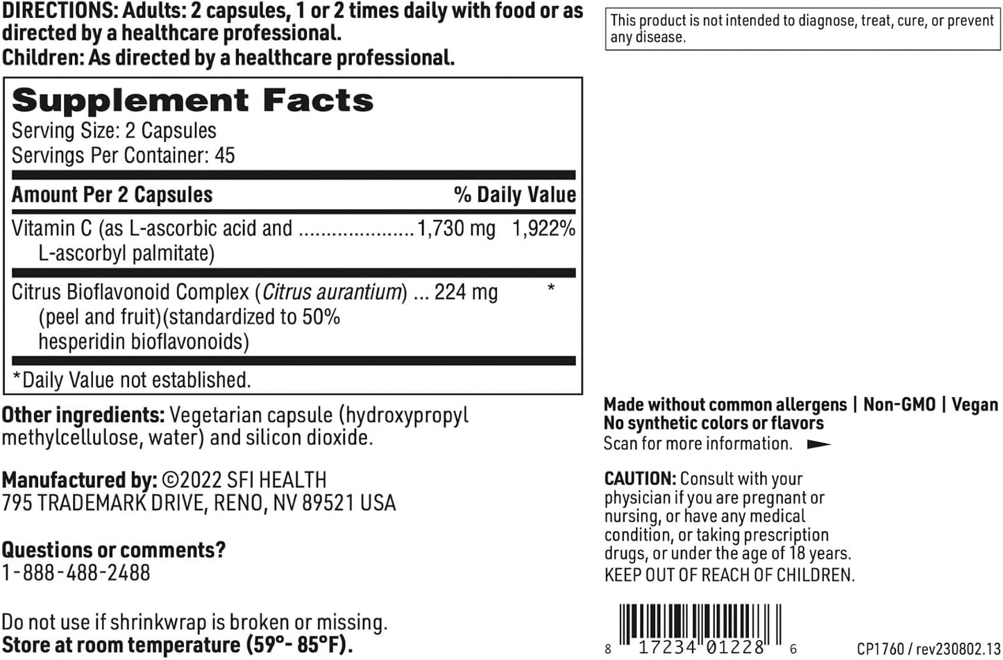 Klaire Labs C Plus with Bioflavonoids – High-Strength Vitamin C with Citrus Bioflavonoid Complex (90 Capsules) - görsel 6