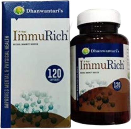 Natural Immunity Booster - 120 Capsules | By Dhanwantari's