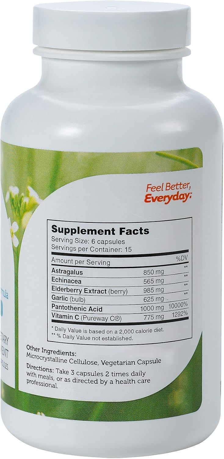 Zahler ImmunAbreve, Powerful Immune System Support, Contains Vitamin C Pantothenic Acid Echinacea and More, Certified Kosher (90 Capsules) - görsel 2