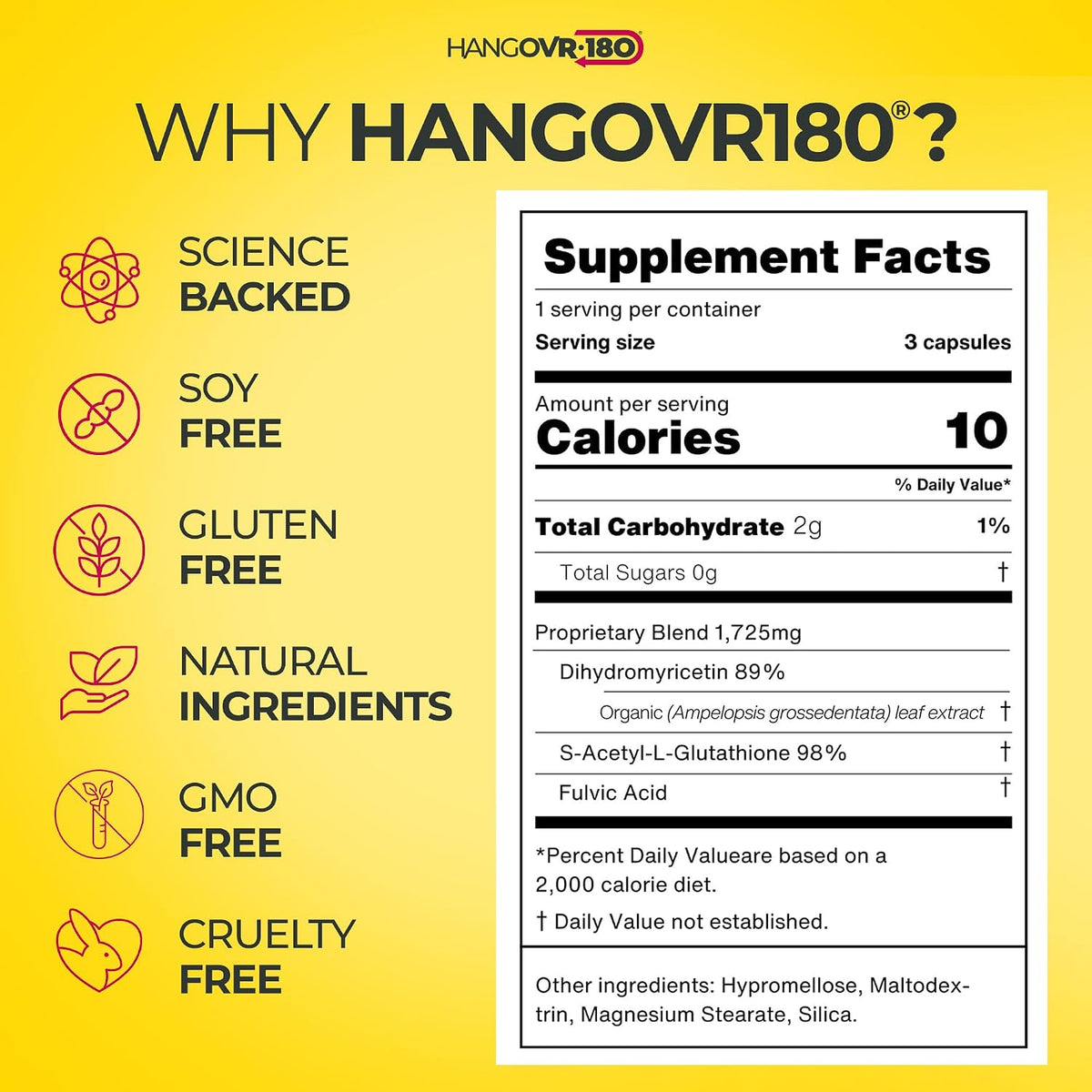 Hangovr180 Tri-Power Before Drinking Defence Supplement – 4 Pack - görsel 9