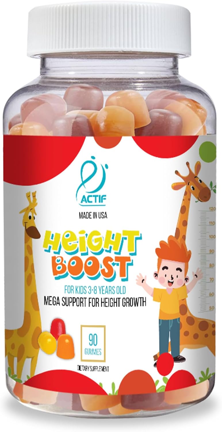 Actif Height Boost Mega Support for Kids 3-8 Years Old - 60 Gummies, Strawberry Flavour - görsel 2