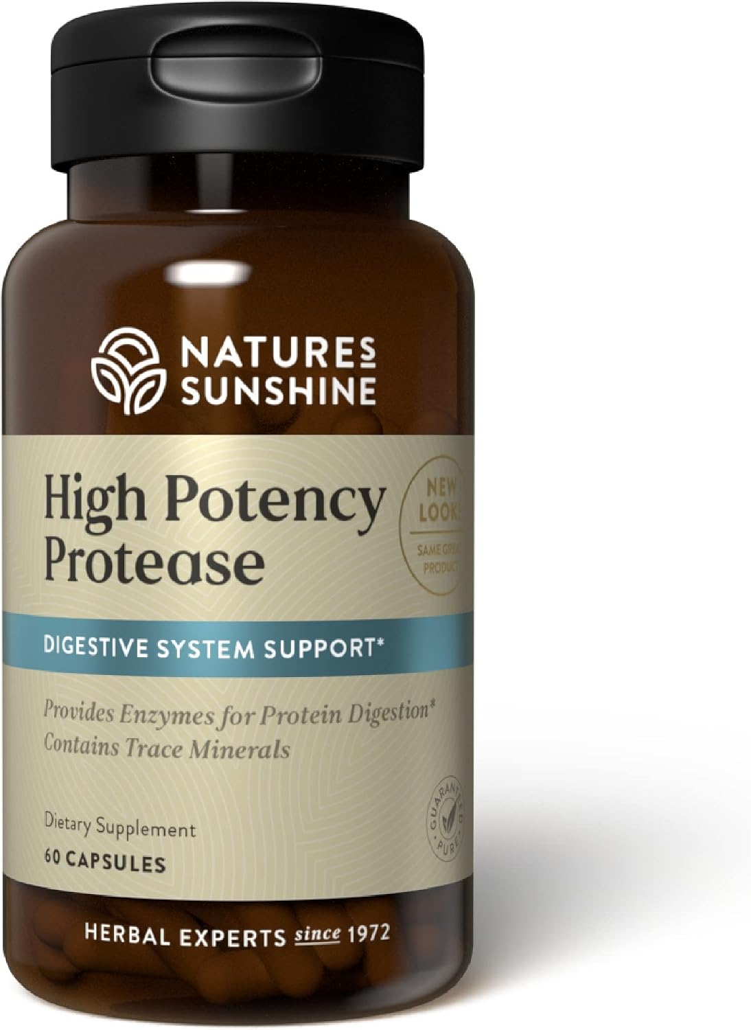 Nature's Sunshine High Potency Protease - 60 Capsules - görsel 1
