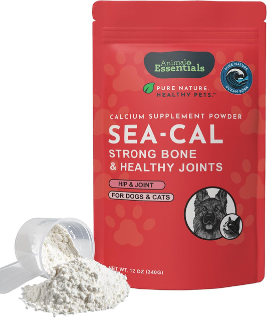 Sea-Cal Pure Seaweed Calcium Powder for Dogs & Cats with Magnesium - 340 g
