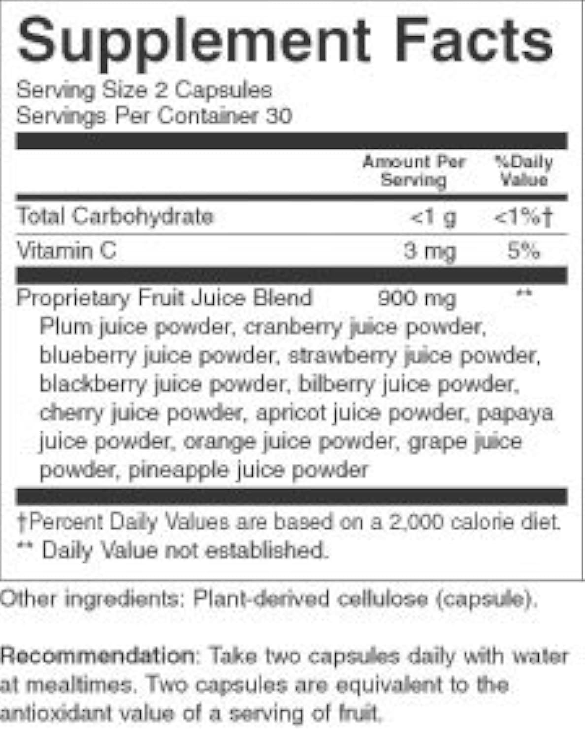 Nature's Way Orchard Fruits 60 VegiCaps – Whole Food Fruit Supplement - görsel 2