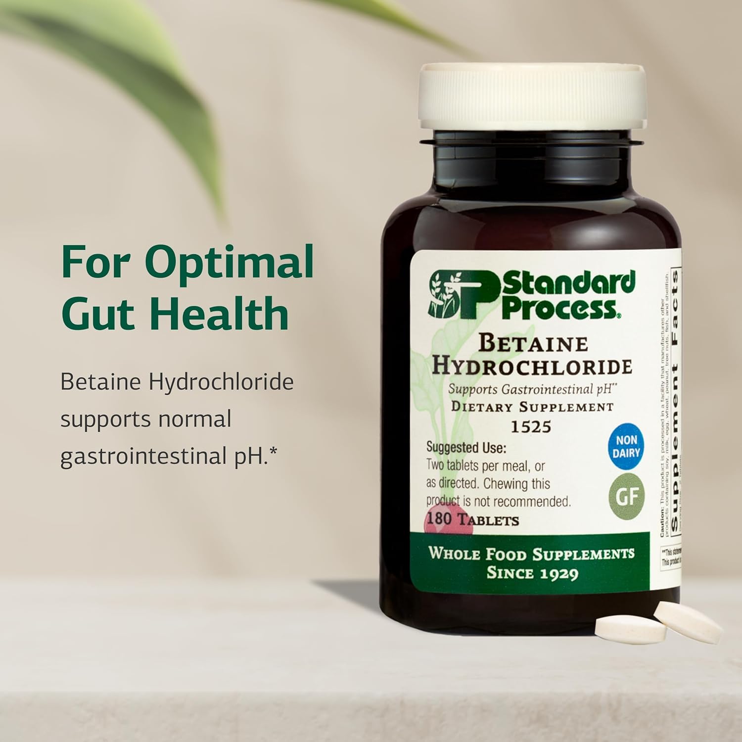 Standard Process Betaine Hydrochloride - 180 Tablets - görsel 3
