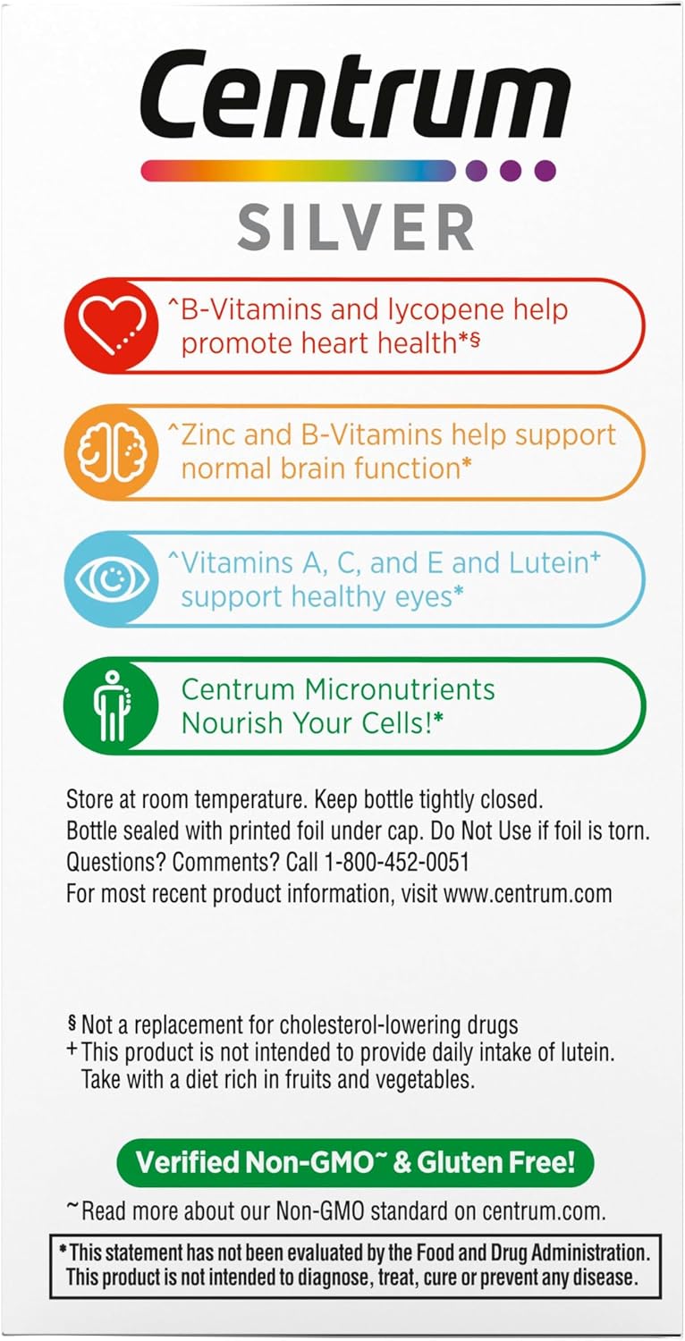 Centrum Silver Multivitamin for Adults 50+ - 80 Tablets - görsel 10