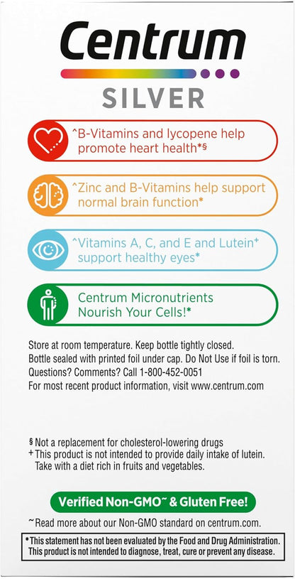 Centrum Silver Multivitamin for Adults 50+ - 80 Tablets