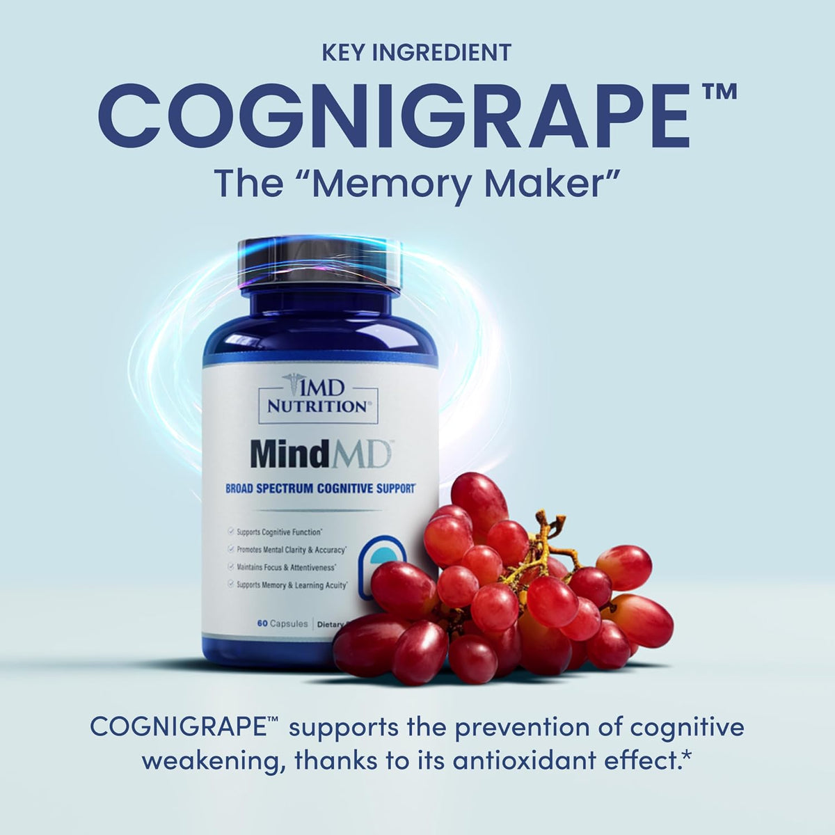 1MD Nutrition MindMD - Brain Supplement for Memory and Focus - görsel 7