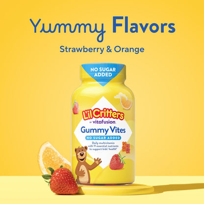 L'il Critters Kids Multivitamin Gummies – No Added Sugar, 100 Gummies