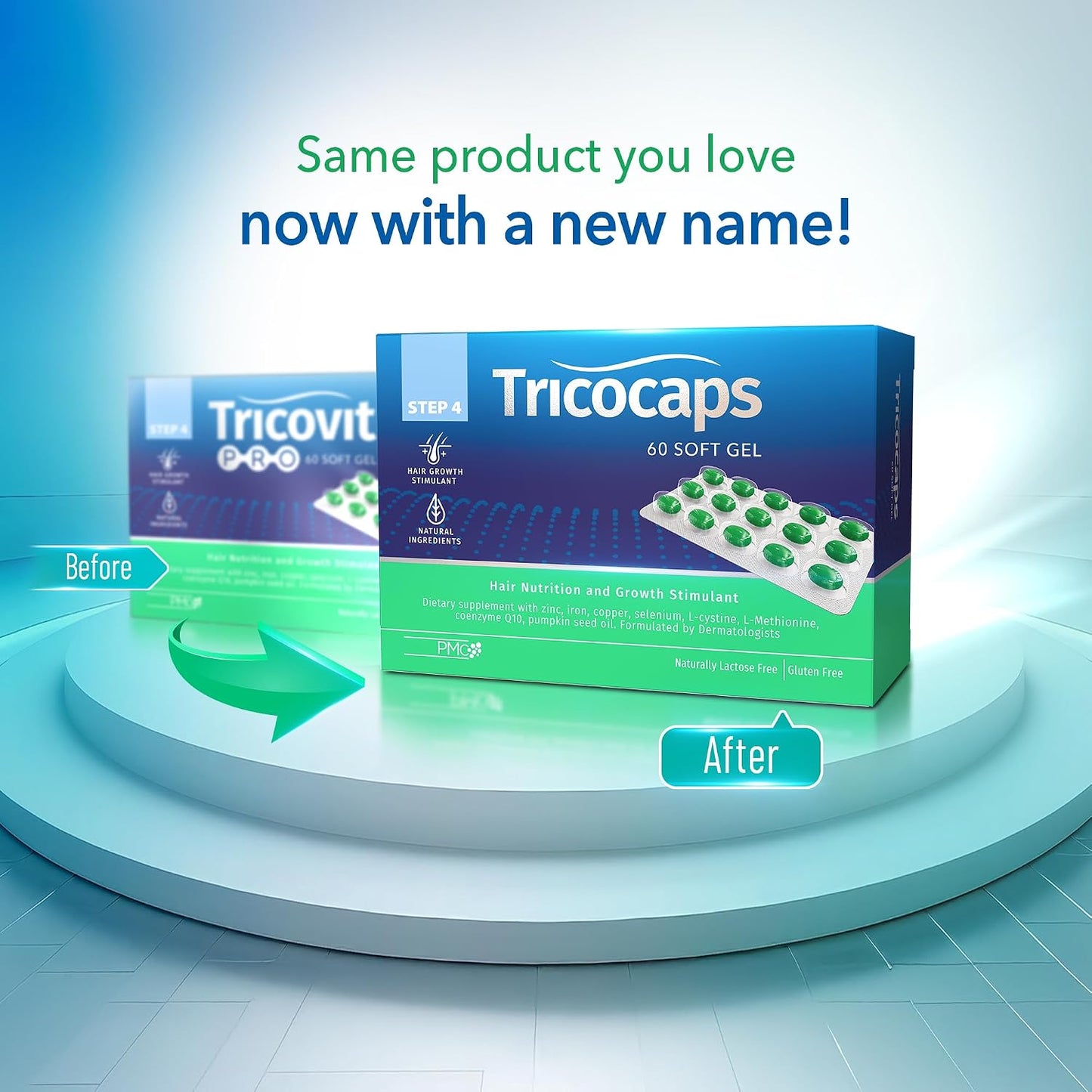 Tricovit Tricocaps Hair Growth Supplement - 60 Softgels - görsel 2