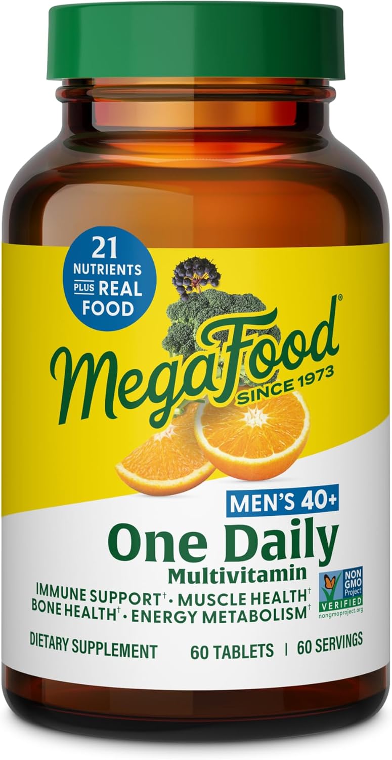 MegaFood Multivitamin for Men 40+ – One Daily with Methylated B12, Vitamin D3, C and Zinc – Muscle and Bone Health, Energy Metabolism, Immune Support – 30 Tablets - görsel 10