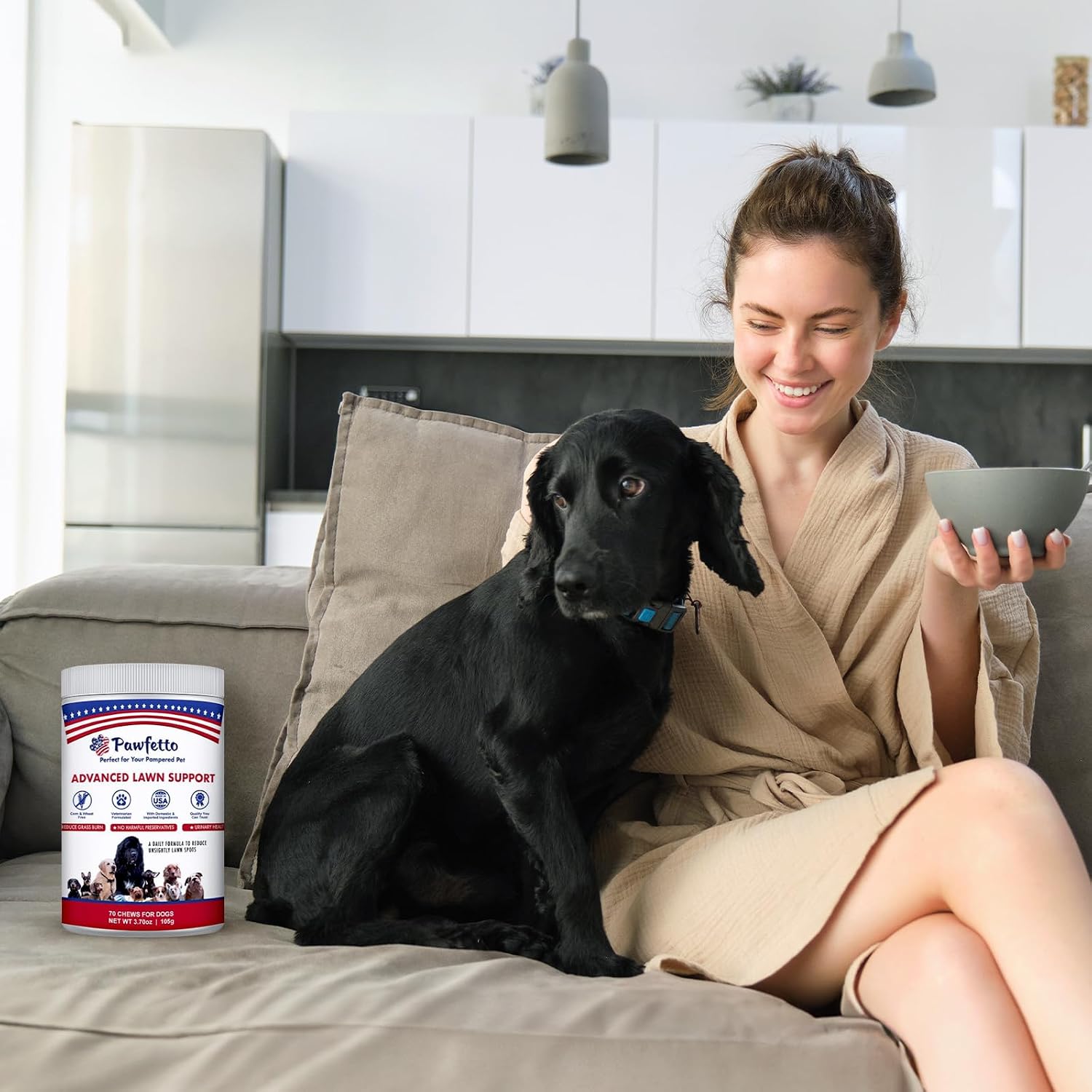 Pawfetto Advanced Lawn Support Supplement for Dogs (70 Chews) - görsel 6