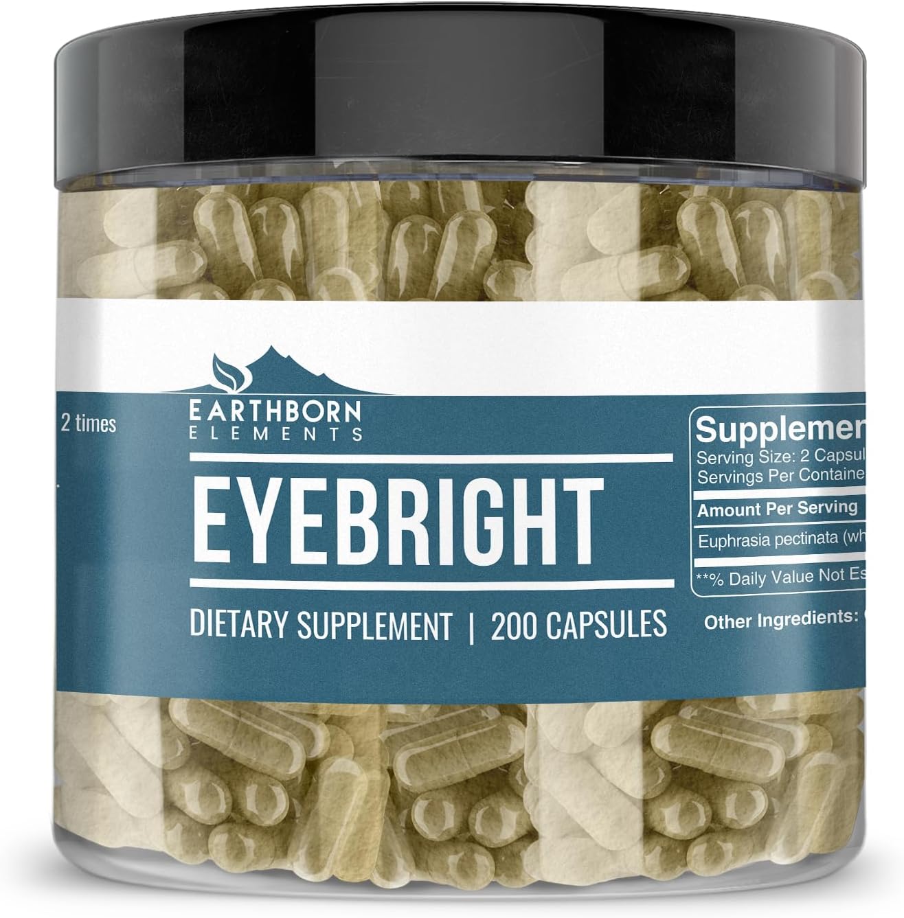 Earthborn Elements Eyebright Capsules - 200 Capsules - görsel 1