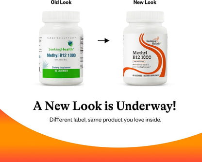 Seeking Health Methyl B12 1000 – 5000 mcg B12 as Methylcobalamin & Adenosylcobalamin (60 Lozenges)