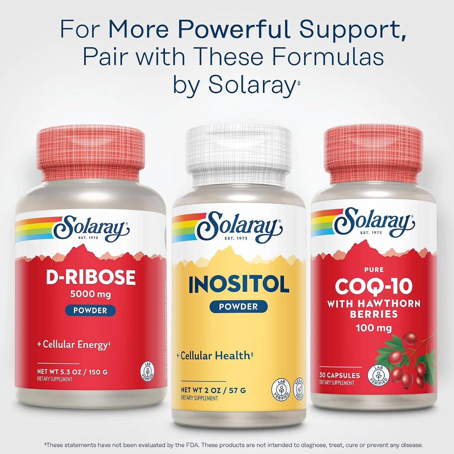 SOLARAY Pure Inositol Powder – Cellular Health Support – Vegan, Laboratory Verified – 163 Servings, 113 g - görsel 6