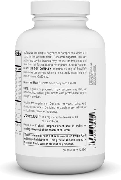 Source Naturals Genistein Soy Complex 1000 mg – 120 Tablets