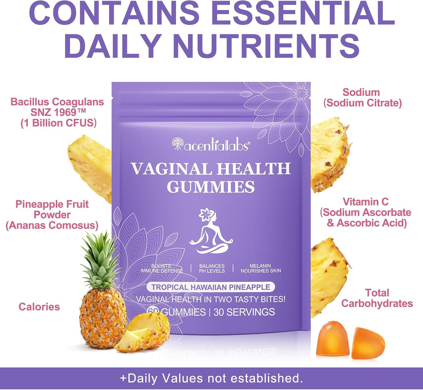 Vital Source Vaginal Probiotics Gummies for Women - pH Balance & Feminine Wellness, 60 Gummies - görsel 6