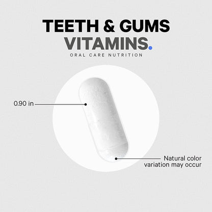 Codeage Teeth & Gums Vitamins + Oral Probiotics Food Supplement – 2 Pack