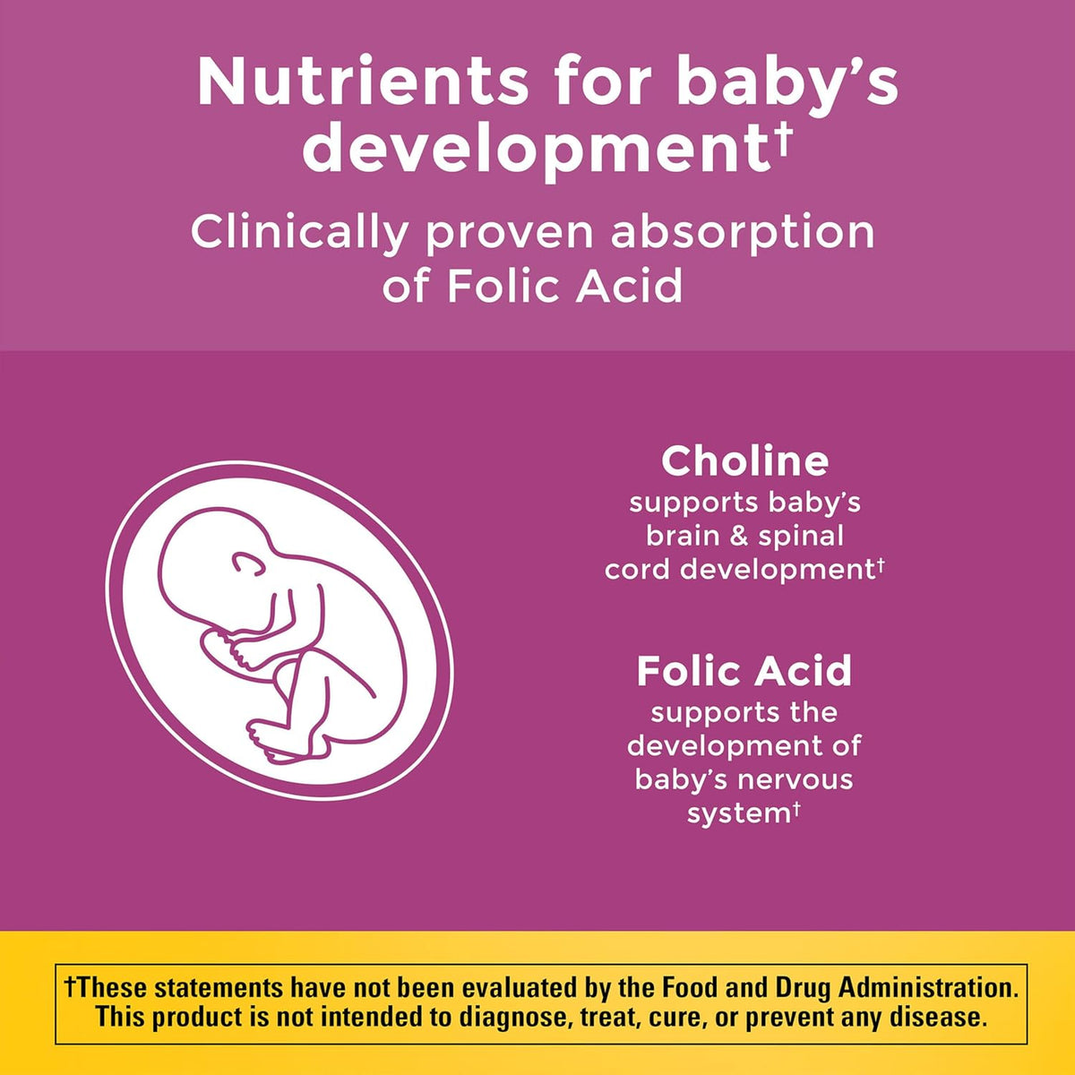 Nature Made Prenatal Gummies with DHA and Folic Acid, 60 Gummies (30-Day Supply) - görsel 2