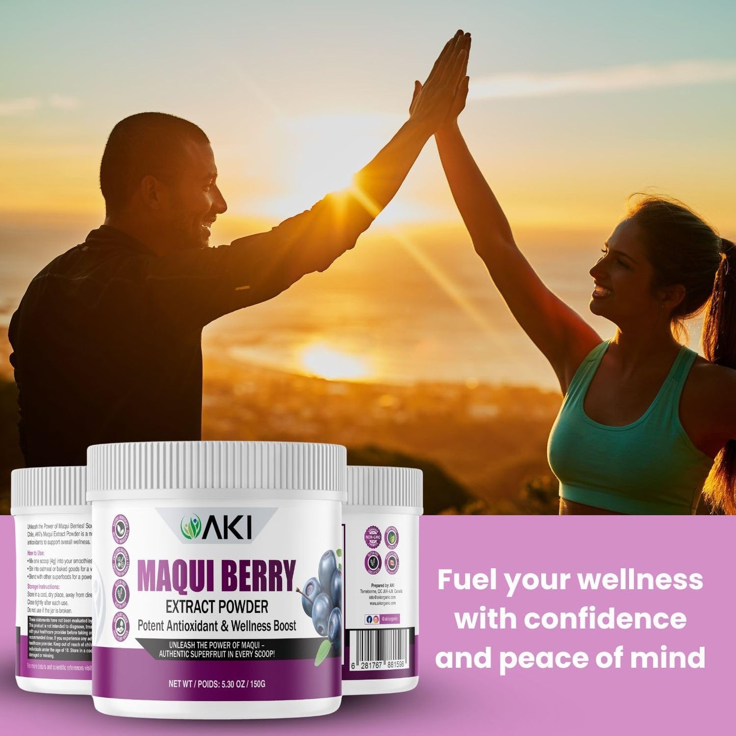 AKI Maqui Berry Extract Powder – Wild Harvested from Patagonia, Freeze-Dried Superfruit, 150g - görsel 8