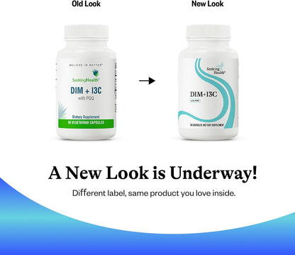 Seeking Health DIM & I3C – Supports Normal Oestrogen Metabolism and Liver Function – 400 mg, 60 Capsules