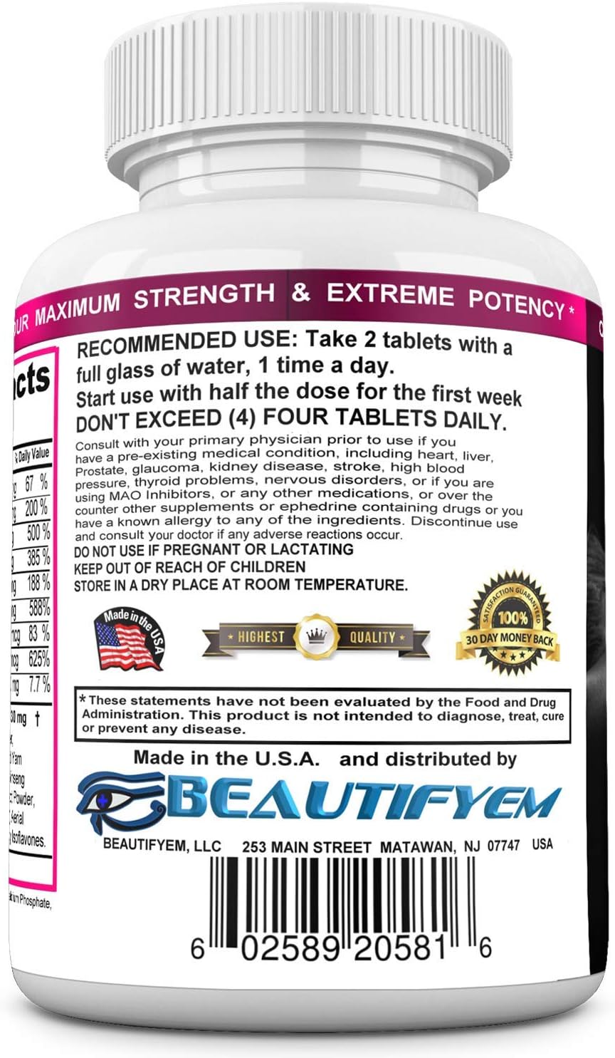 Butt X-Large Booty Enhancement Supplement - 1 Month's Supply - görsel 4