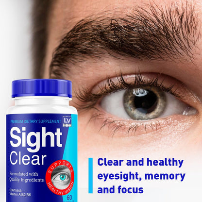 Sight Clear 20/20 Vision Support Supplement for Eyes – 5 Month Supply – Pack of 5