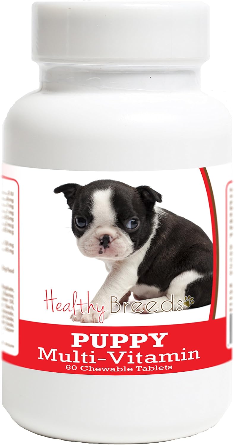 Healthy Breeds Boston Terrier Puppy Dog Multivitamin Tablets 60 Count - görsel 1