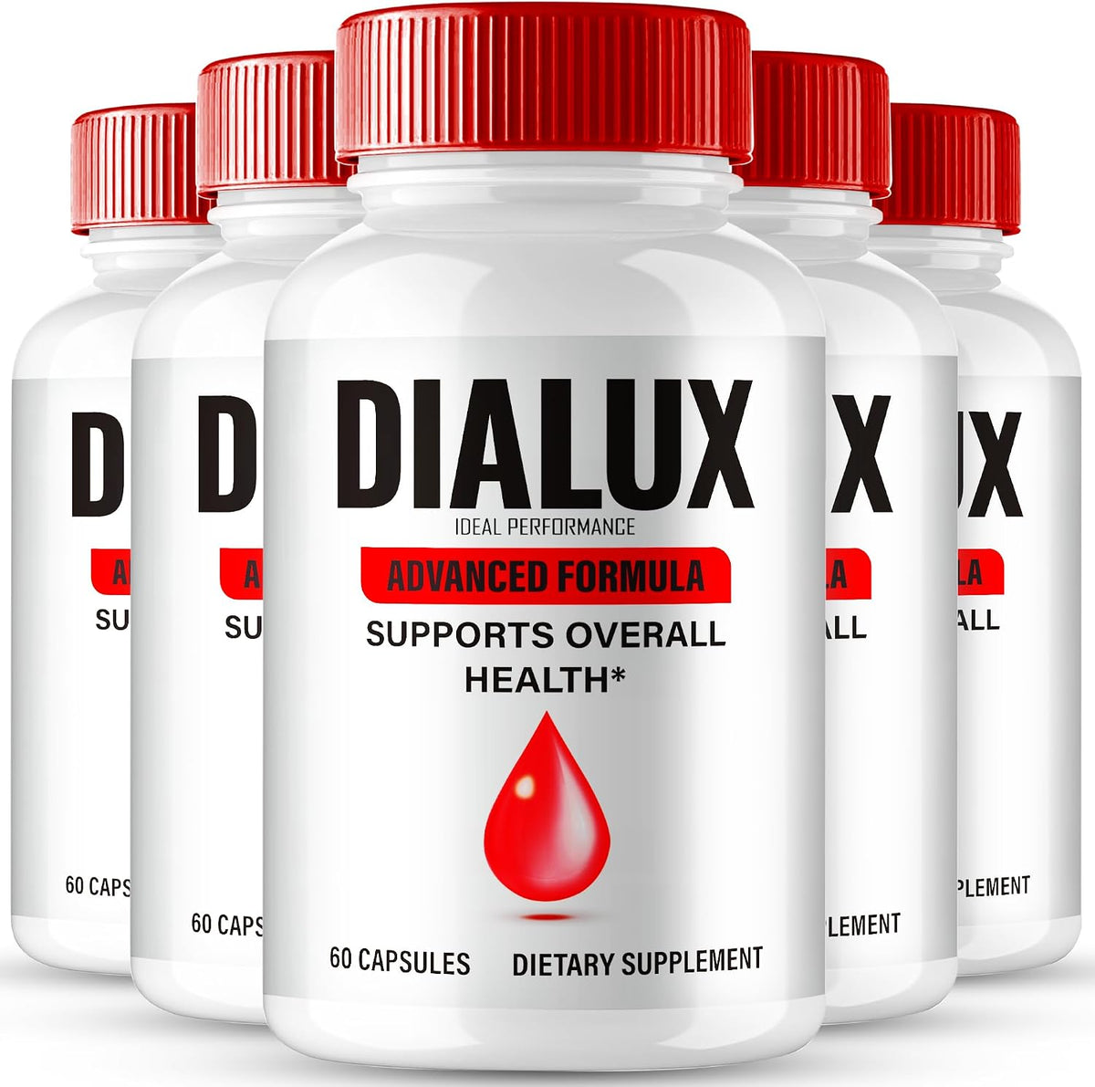 IDEAL PERFORMANCE Dialux Blood Capsules – Premium Formulation for Healthy Circulation & Balanced Levels, All-Natural, 5 Pack - görsel 1