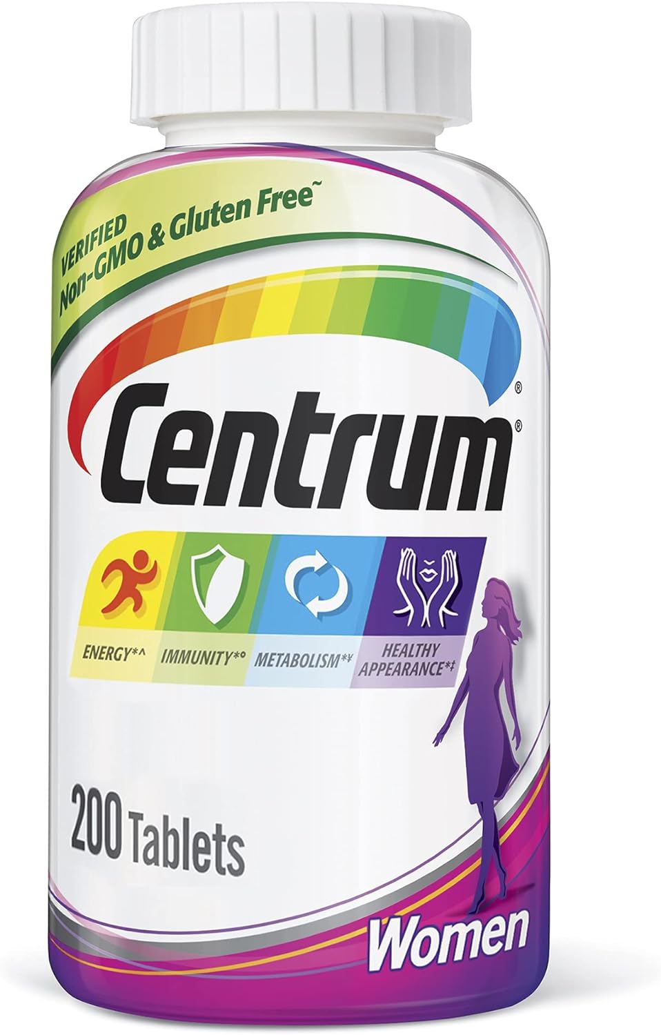 Centrum Women Multivitamin / Multimineral Food Supplement Tablet, Vitamin D3 (200 Count) - görsel 1