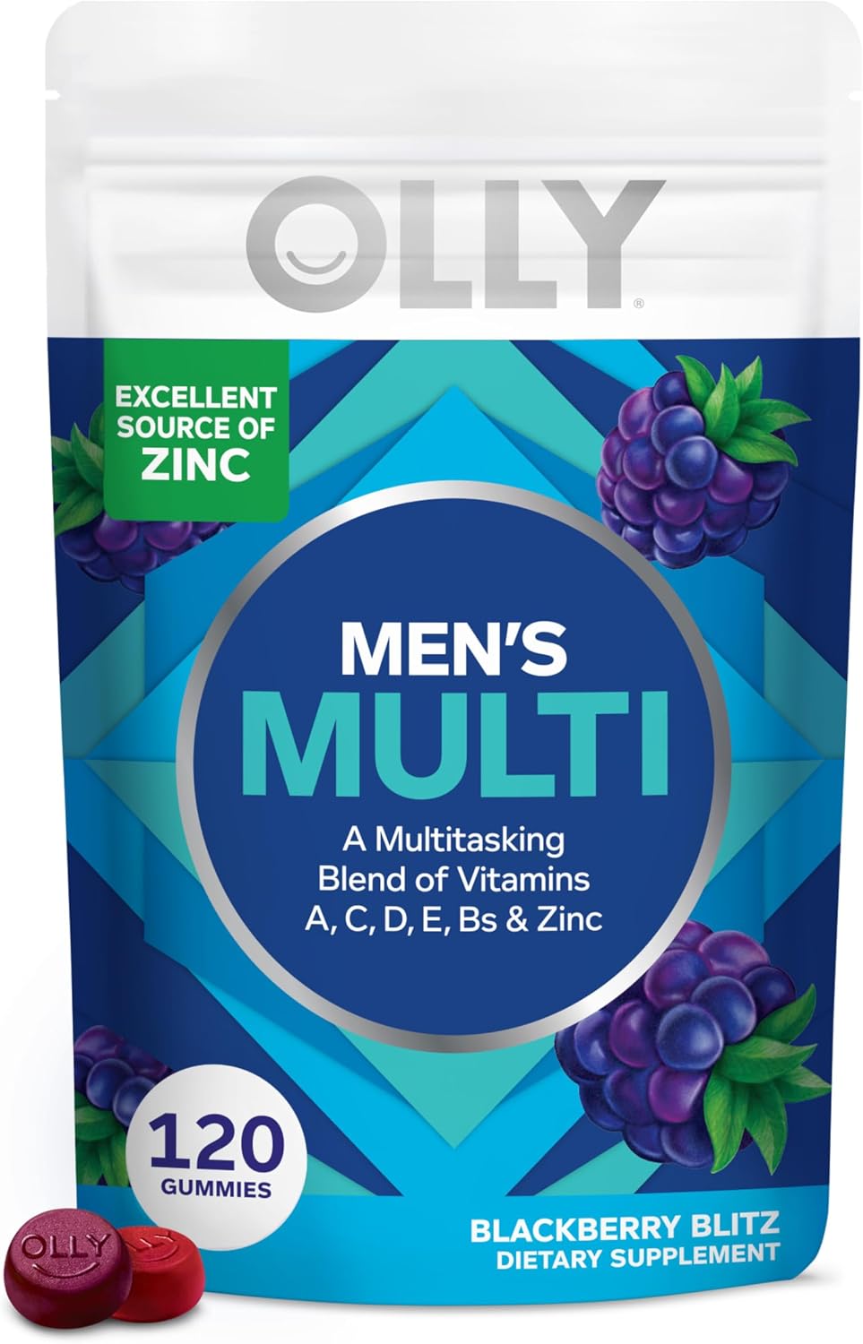 OLLY Men's Multivitamin Gummy – 120 Gummies (60-Day Supply) - görsel 1
