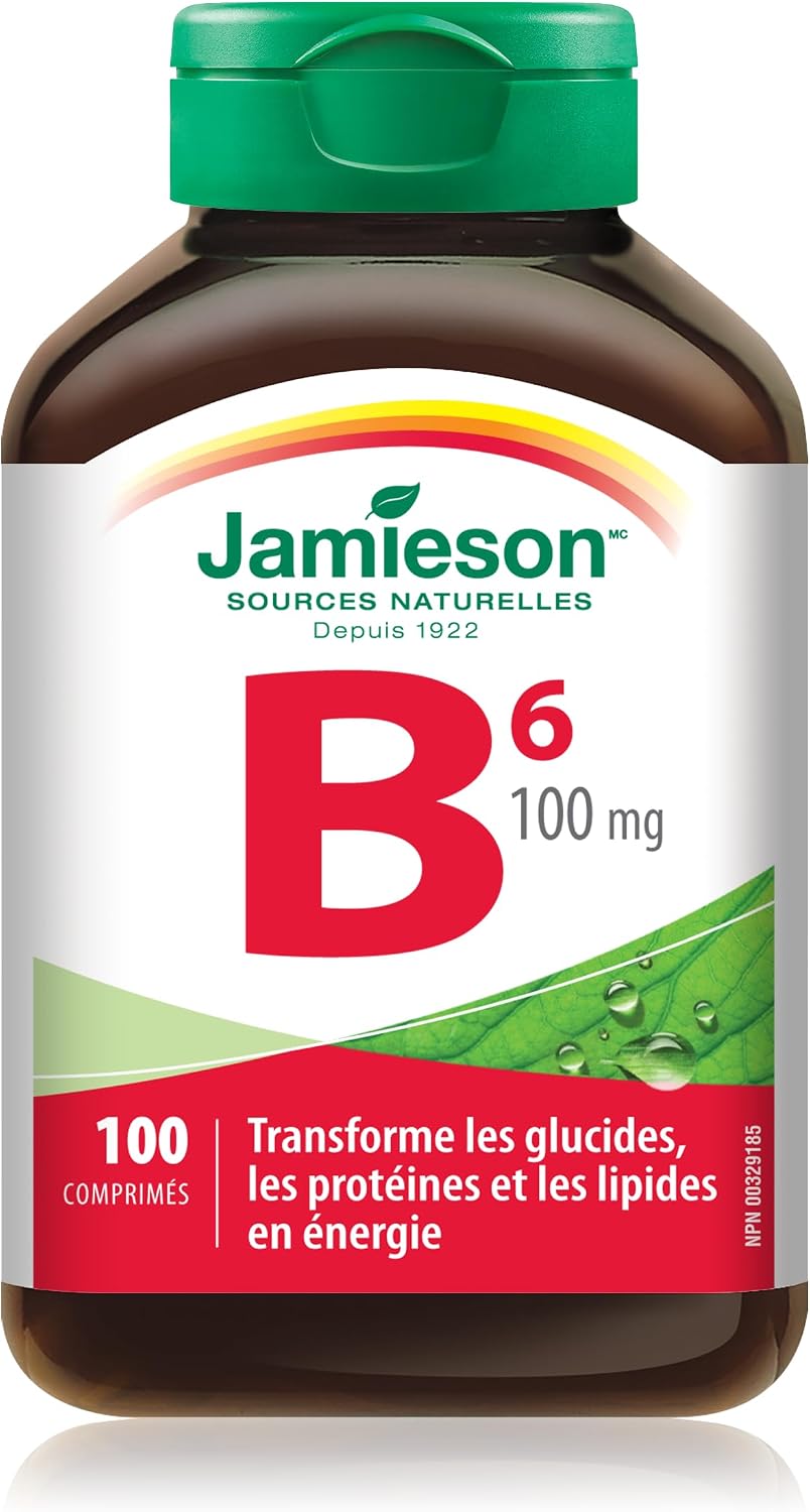 Jamieson Vitamin B6 (Pyridoxine) 100 mg, 100 Tablets - görsel 2