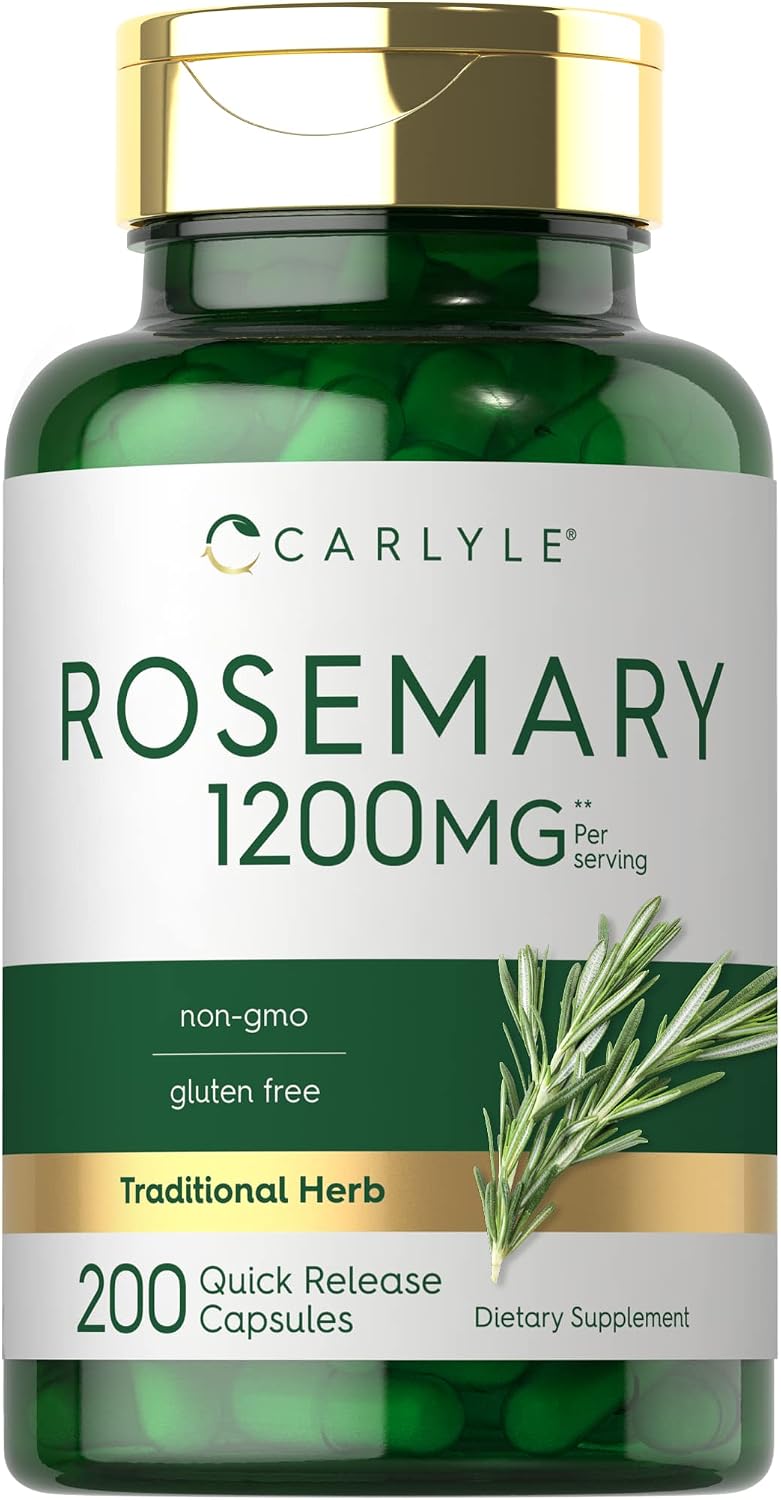 Carlyle Rosemary Capsules, 200 Count - görsel 1