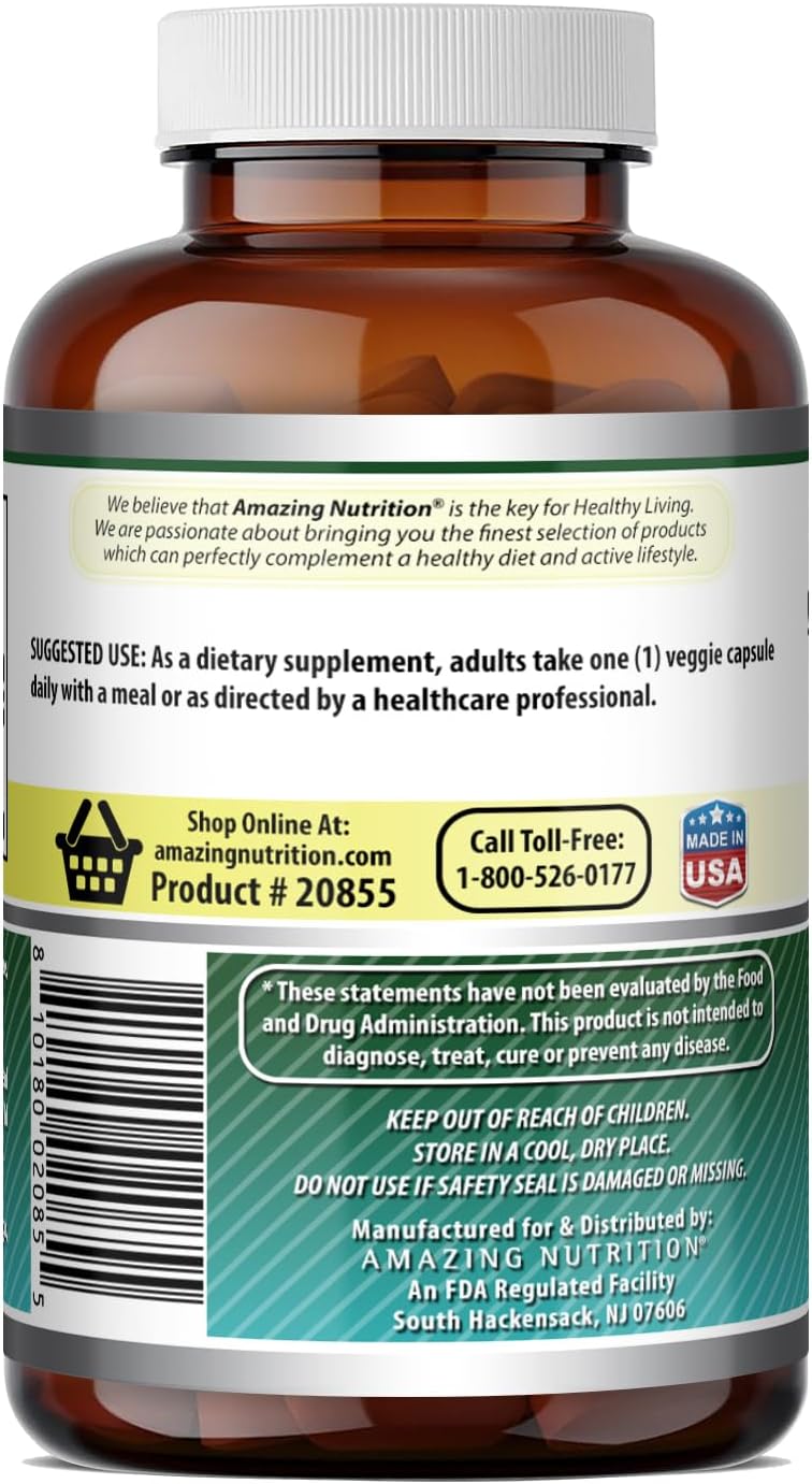 Amazing Formulae Biotin (Vitamin B7) 10 mg Supplement, 200 Vegetarian Capsules - görsel 4