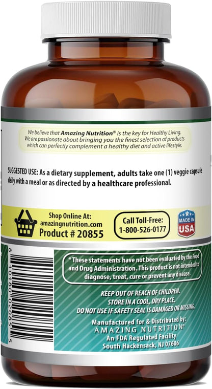 Amazing Formulae Biotin (Vitamin B7) 10 mg Supplement, 200 Vegetarian Capsules