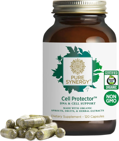 PURE SYNERGY Cell Protector | Cellular Health Supplement | Selenium & Organic Cruciferous Vegetables | Antioxidant & Immune Support | 120 Capsules
