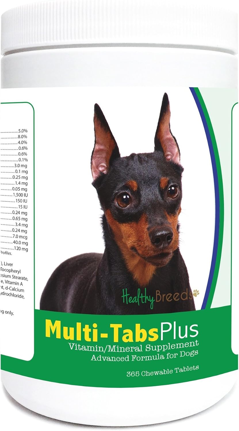 Healthy Breeds Miniature Pinscher Multi-Tabs Plus Chewable Tablets 365 Count - görsel 1