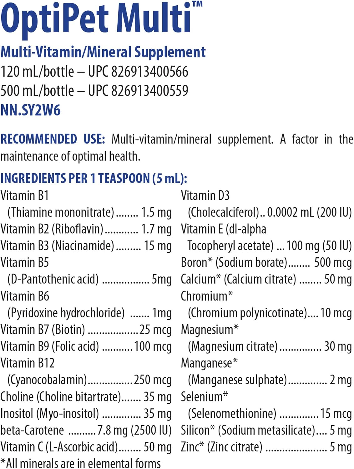 Omega Alpha - OptiPet Multi - 500ml - görsel 4