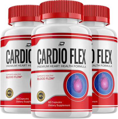 Cardio Flex Healthy Formula Food Supplement – Advanced Formula Gluco CardioFlex Advanced Support – Maximum Strength – 3 Pack (180 Capsules)