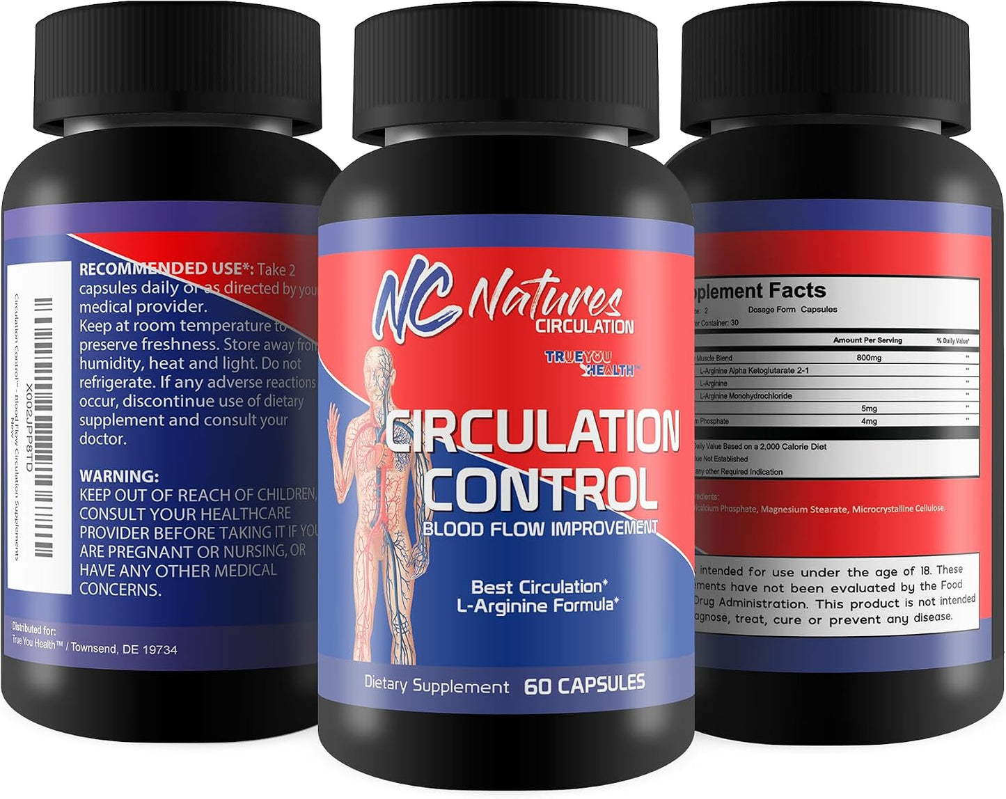Circulation Control – Blood Flow Supplement with L-Arginine – True You Health - görsel 4