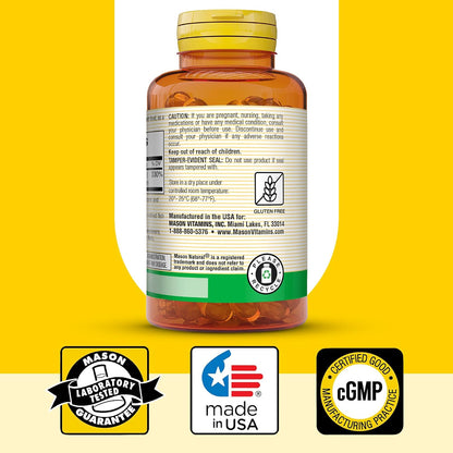 MASON NATURAL Vitamin A 10,000 IU (3,000 micrograms) from Fish Liver Oil, 100 Softgels
