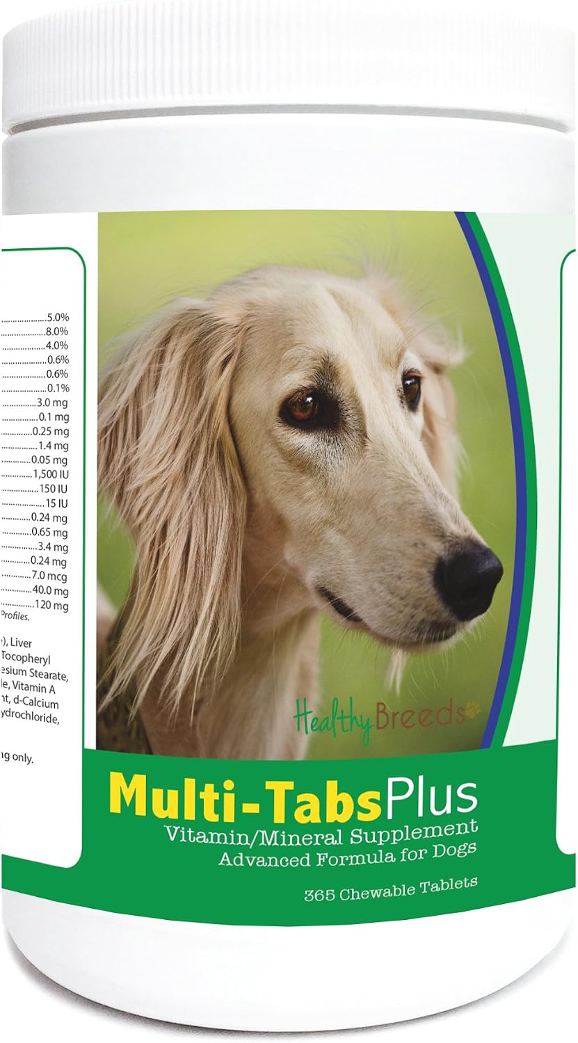 Healthy Breeds Saluki Multi-Tabs Plus Chewable Tablets 365 Count - görsel 1