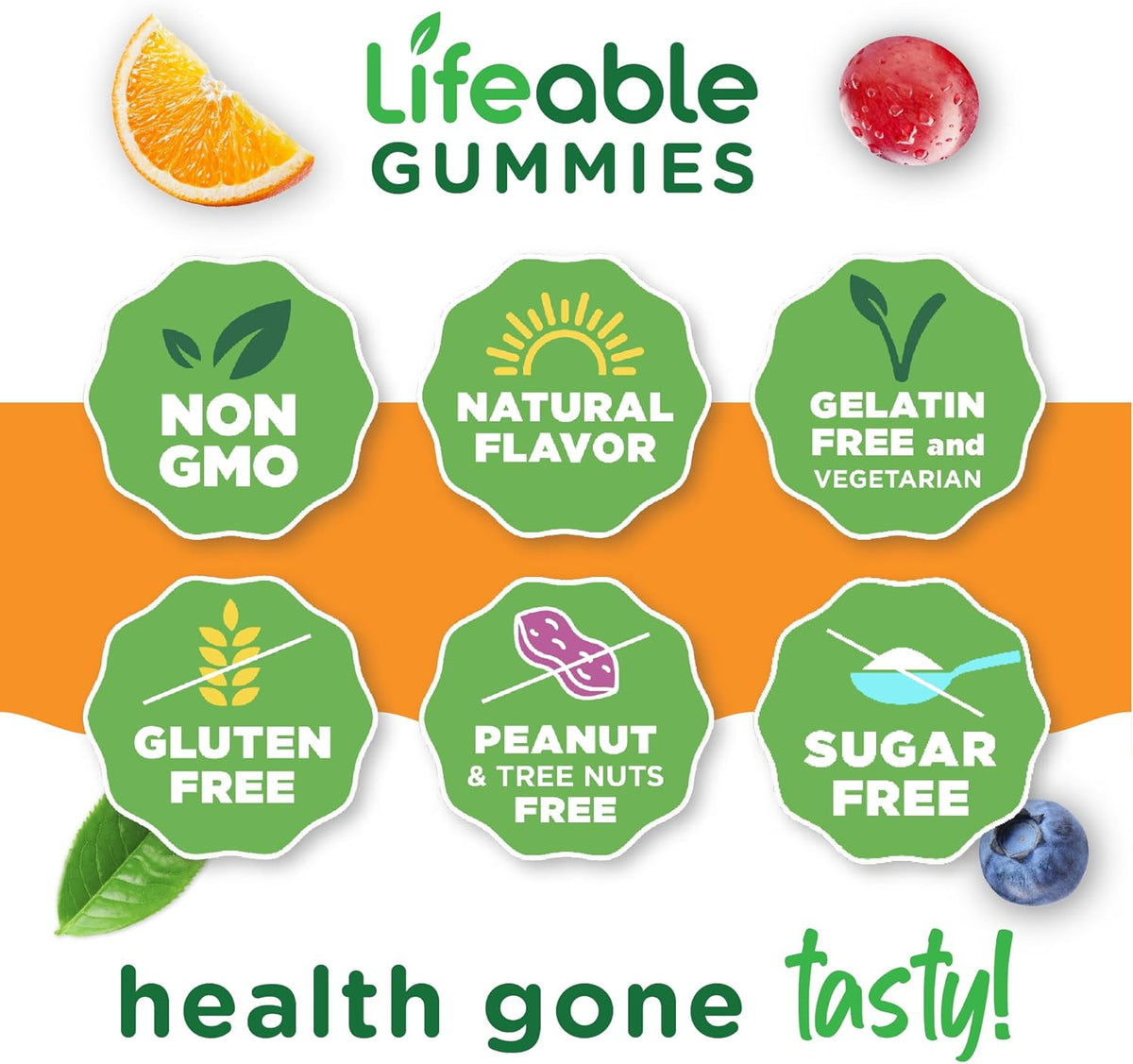 Lifeable Sugar-Free Multivitamin Gummies with Iron - 90 Gummies - görsel 4