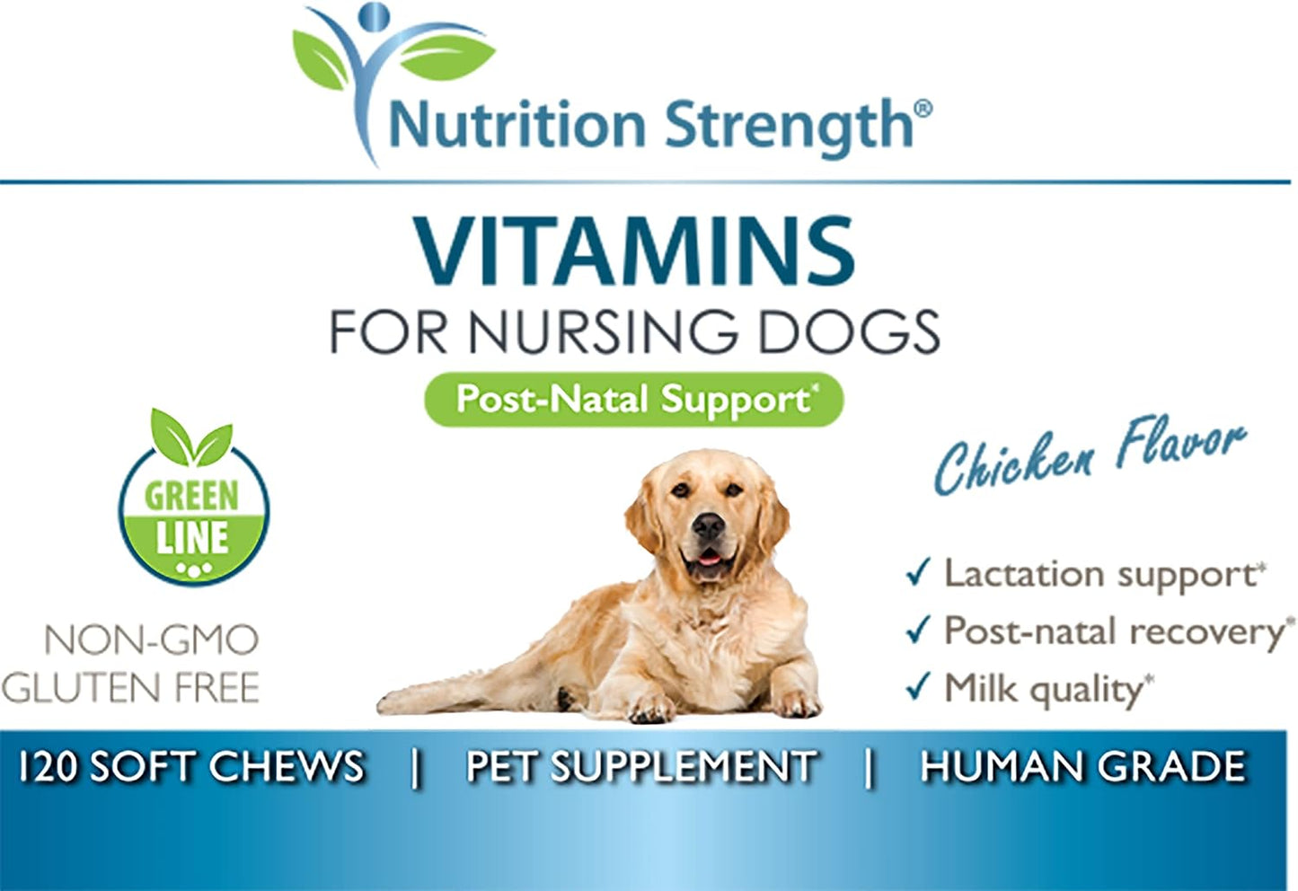 Nutrition Strength Vitamins for Nursing Dogs to Support Lactation and Post-Natal Recovery, Promote Milk Quality and Healthy Puppies with Calcium, Phosphorus, Magnesium and Zinc, 120 Soft Chews - görsel 6