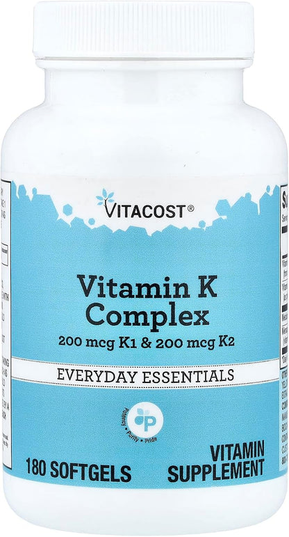 Vitacost Vitamin K Complex, 180 Softgel Capsules
