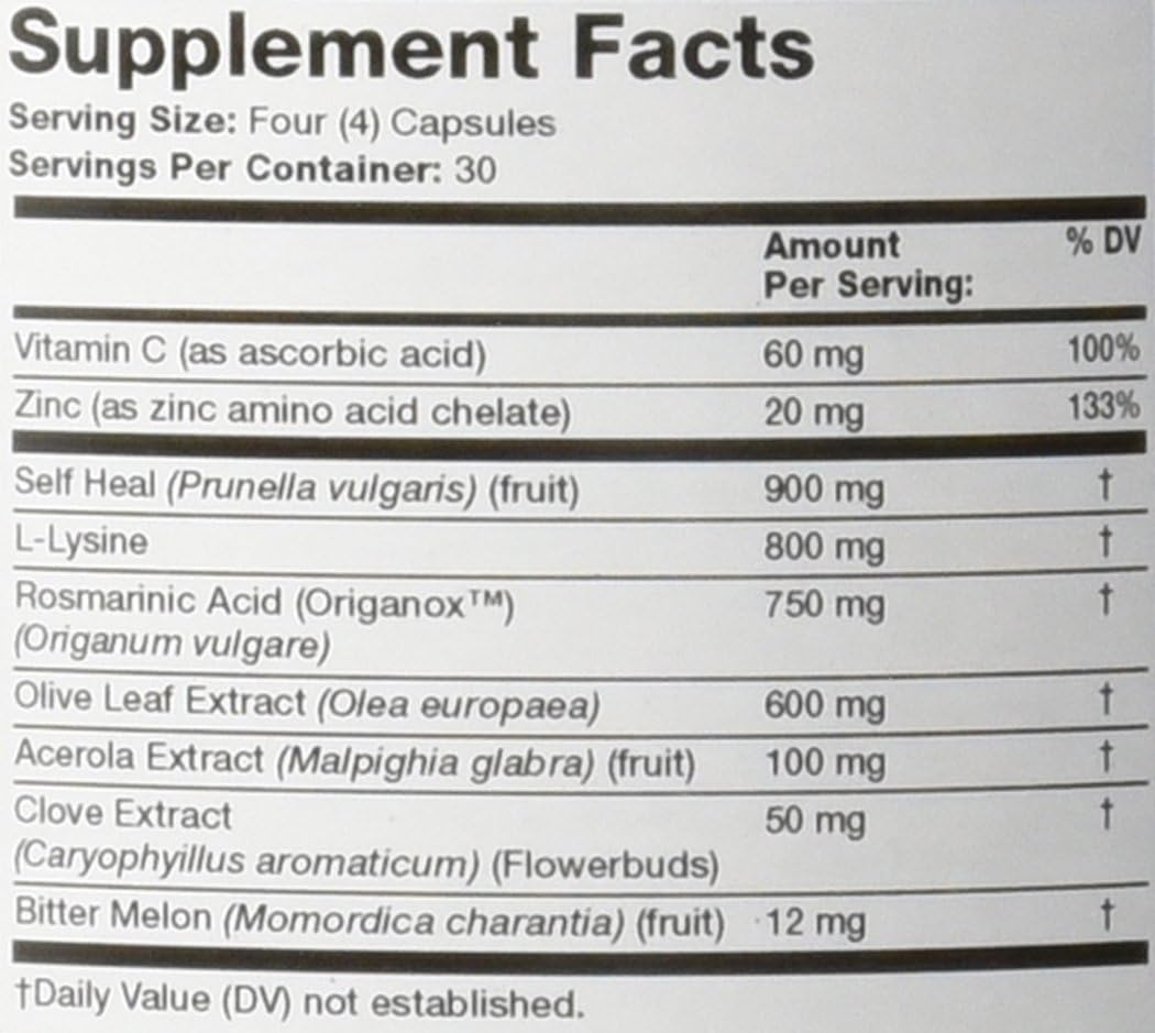 Olympian Labs Herp-Eeze – Blended Vitamin & Mineral Supplement (120 Capsules) - görsel 3