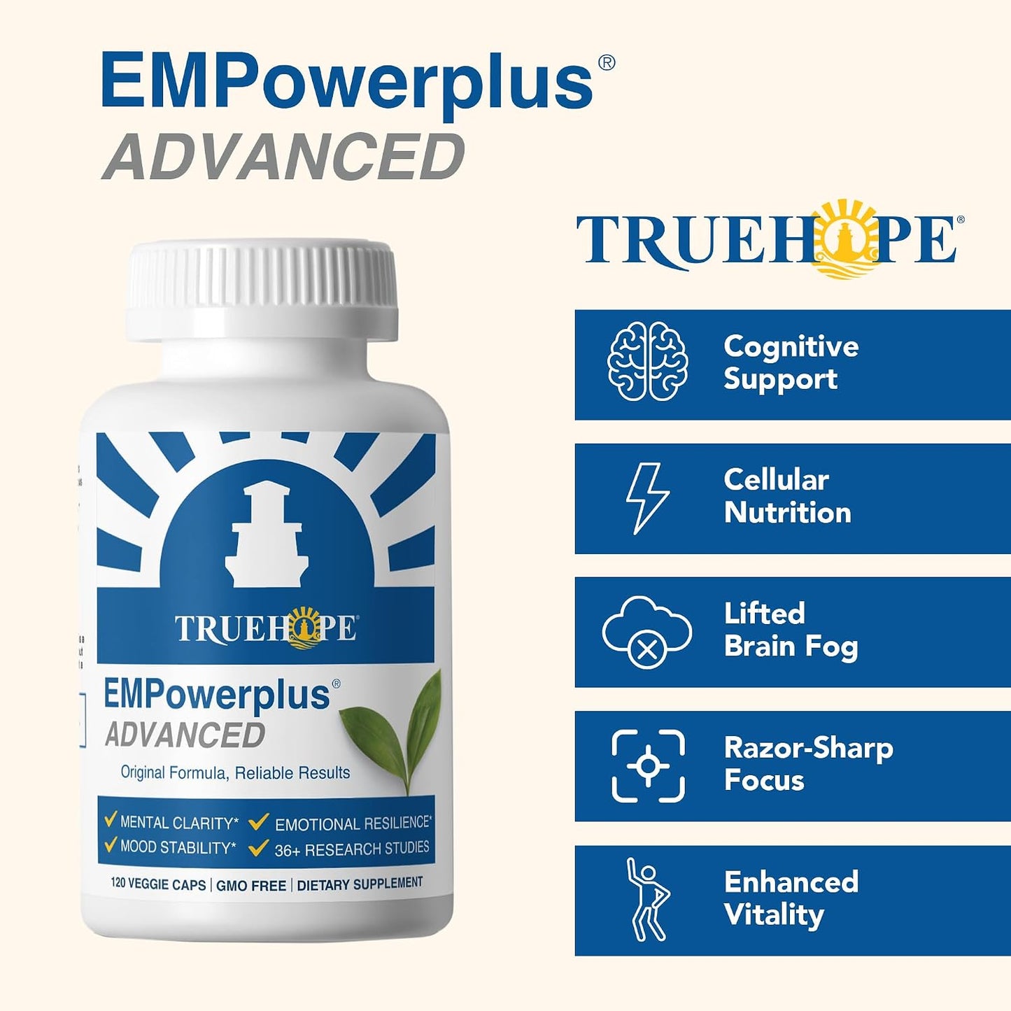 Truehope EMPowerplus Advanced Multivitamin for Women & Men - Broad-Spectrum Multivitamins & Chelated Minerals, 30-Day Supply - görsel 7