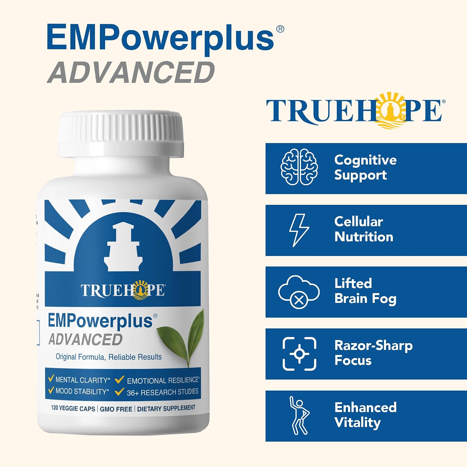 Truehope EMPowerplus Advanced Multivitamin for Women & Men - Broad-Spectrum Multivitamins & Chelated Minerals, 30-Day Supply - görsel 7