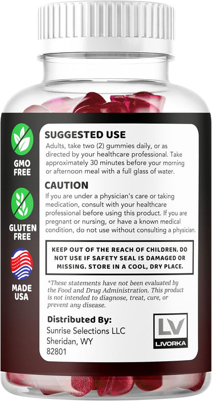 Kickstart Gummies - Men's Daily Multivitamin Supplement, Energy & Performance Support, Natural Gummy, 60 Gummies