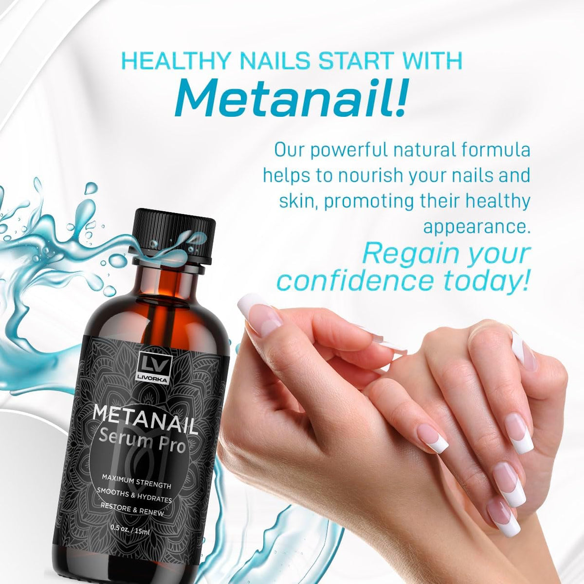 Metanail Toenail Liquid - Nail Health Support Drops (3 Pack) - görsel 2